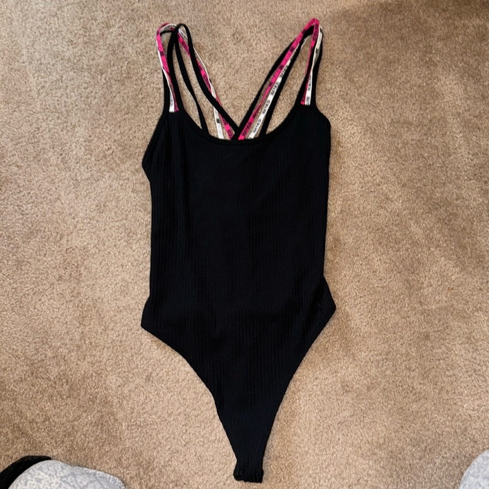 Victoria’s Secret Sport medium black body suit ribbed stretch